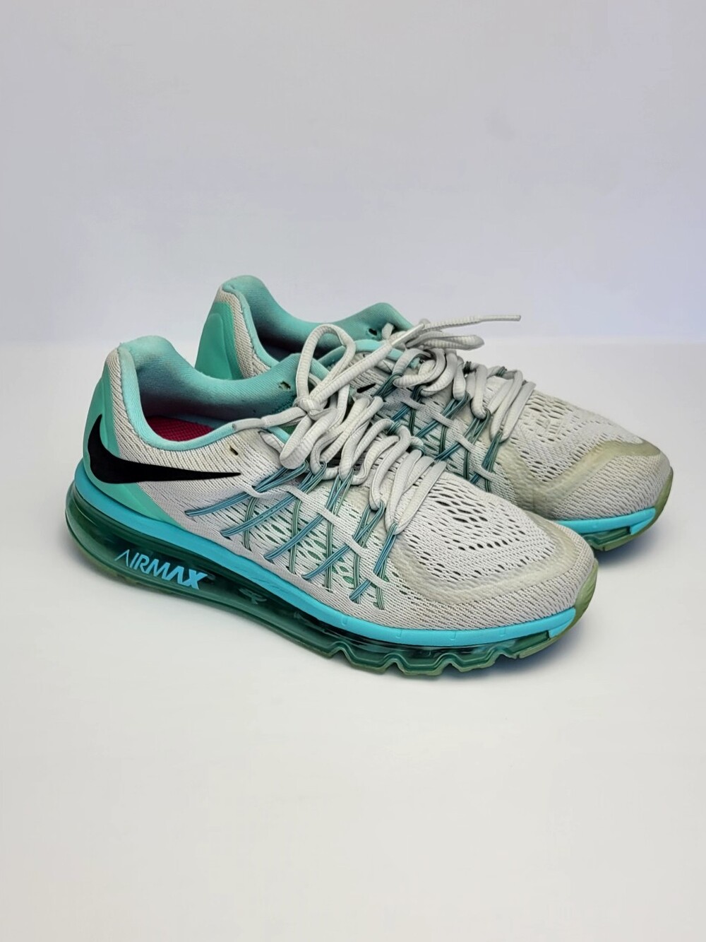 Nike Air Max Women's Light Gray & Teal Running Shoes